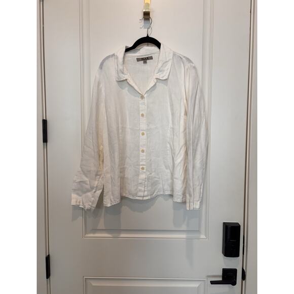Flax Small Linen Long Sleeve Button Up - Picture 1 of 10